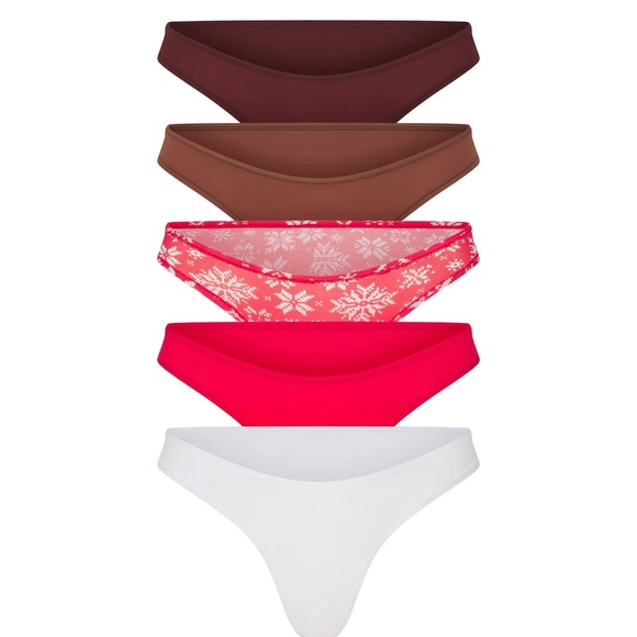 NWT SKIMS FITS EVERYBODY THONG 5-PACK - size large - Picture 1 of 4